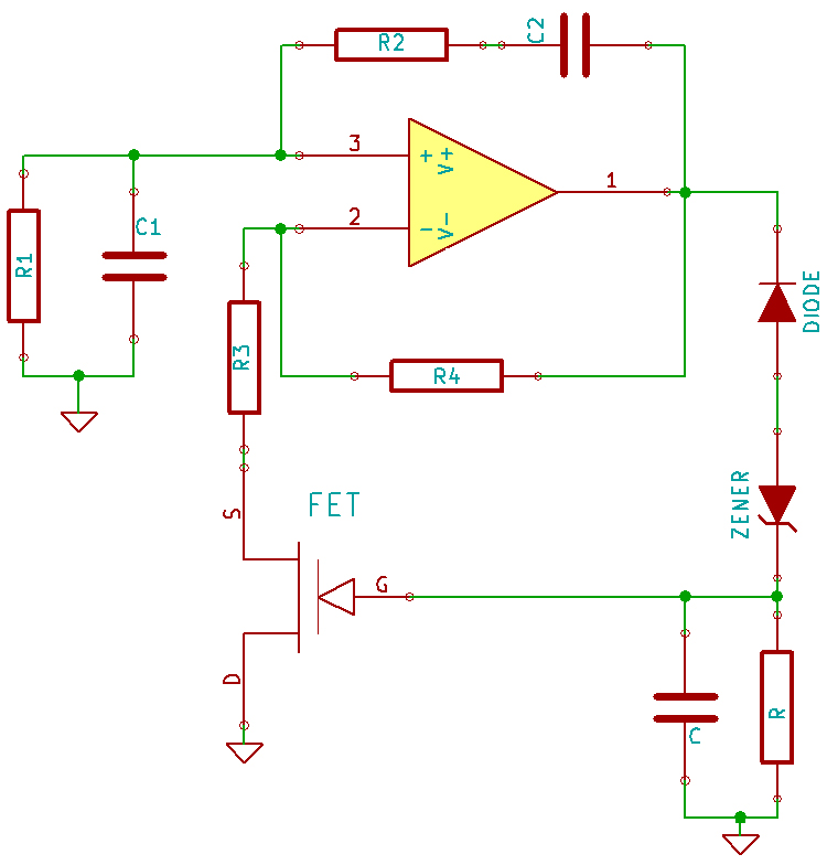 Wien bridge with automatic gain control